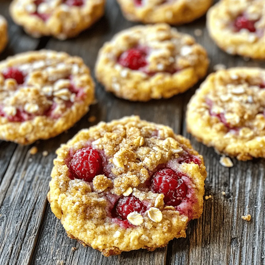 Raspberry Crumble Cookies are a delightful treat that merges the tart sweetness of fresh raspberries with a buttery, crumbly cookie texture. This recipe is a celebration of flavors and textures, creating a cookie that is not only delicious but also visually appealing. The combination of juicy, vibrant raspberries and a hearty crumble makes these cookies a fantastic choice for any occasion, be it a casual afternoon snack or a festive gathering with friends and family.