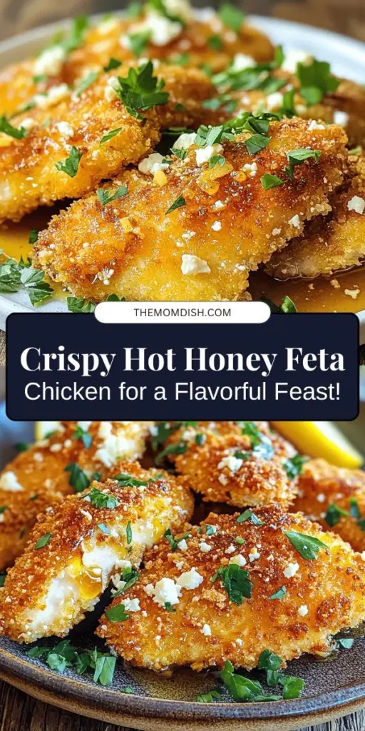 Discover the deliciously unique Crispy Hot Honey Feta Chicken, where the perfect blend of sweet, savory, and creamy flavors come together. This dish features crispy chicken infused with tangy feta and drizzled with spicy hot honey for an unforgettable dining experience. Ideal for both weeknight dinners and special gatherings, it’s a treat for any palate. Try it today and impress your loved ones! #ChickenRecipe #CrispyChicken #HotHoney #GourmetCooking #GoodEats #FetaCheese