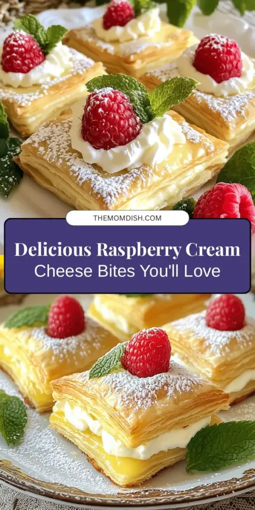 Taste the harmony of flavors with these Raspberry Cream Cheese Bites! Perfectly combining the tartness of fresh raspberries and creamy cheese, these bite-sized delights are a must for any occasion. Easy to prepare and irresistibly delicious, they make a gorgeous addition to brunch or a lovely dessert. Dive into this simple recipe and impress your guests with a treat everyone will love. #RaspberryCreamCheeseBites #DessertRecipe #BakingJoy #SweetTreats #HomeBaking