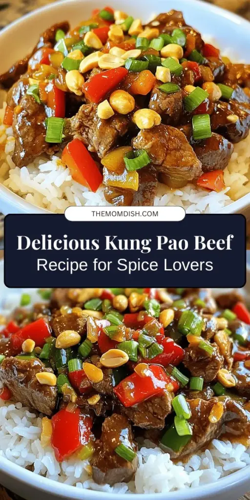 Spice up your dinner with this delicious Kung Pao Beef recipe! Originating from Sichuan, this dish combines tender beef, crunchy peanuts, colorful bell peppers, and aromatic spices to create a perfect balance of heat and flavor. Perfect for impressing guests or enjoying with family, learn all about the essential ingredients and preparation steps for a delightful culinary experience. Try it tonight! #KungPaoBeef #ChineseCuisine #SpicyRecipes #CookingAtHome #FoodLovers #DinnerIdeas