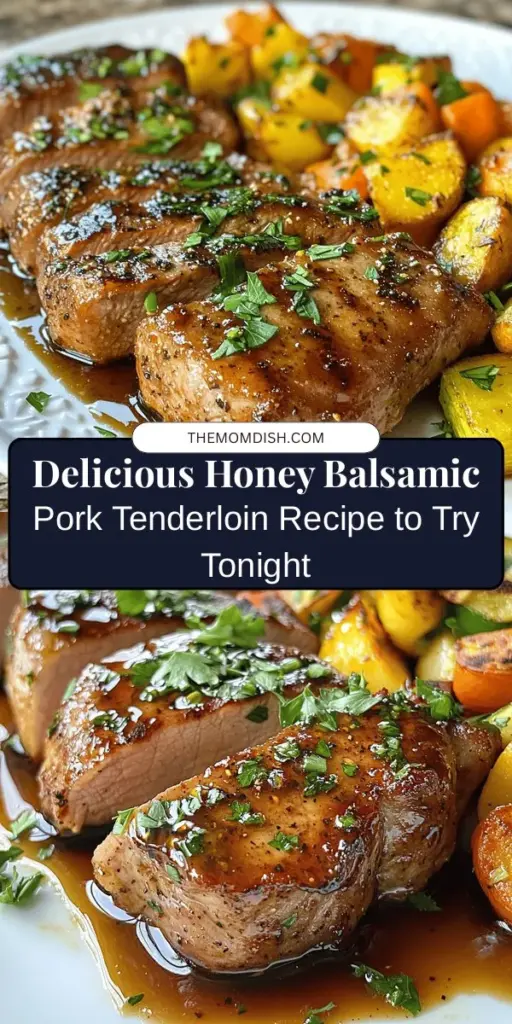 Elevate your dinner with this delicious Honey Balsamic Pork Tenderloin recipe! Perfectly balanced sweet and tangy flavors make it a crowd-pleaser. This tender cut of pork absorbs a flavorful marinade rich with balsamic vinegar, honey, and garlic, resulting in succulent bites that impress at any gathering. Enjoy an unforgettable meal that’s easy to prepare and sure to delight. Try it tonight! #PorkTenderloin #DinnerRecipes #HoneyBalsamic #EasyCooking #Foodie #HomeCooking