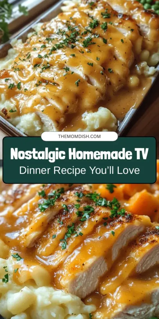 Bring back the warmth of childhood with this delicious Homemade TV Dinner Delight. Combining creamy macaroni and cheese, tender chicken, colorful vegetables, and fluffy mashed potatoes, this recipe offers a nostalgic twist without the guilt of processed meals. It's packed with fresh, wholesome ingredients, ensuring a satisfying and nutritious dining experience. Elevate your mealtime while creating cherished memories around the table! #HomemadeTVDinner #ComfortFood #HealthyEating #Foodie #FamilyMeals