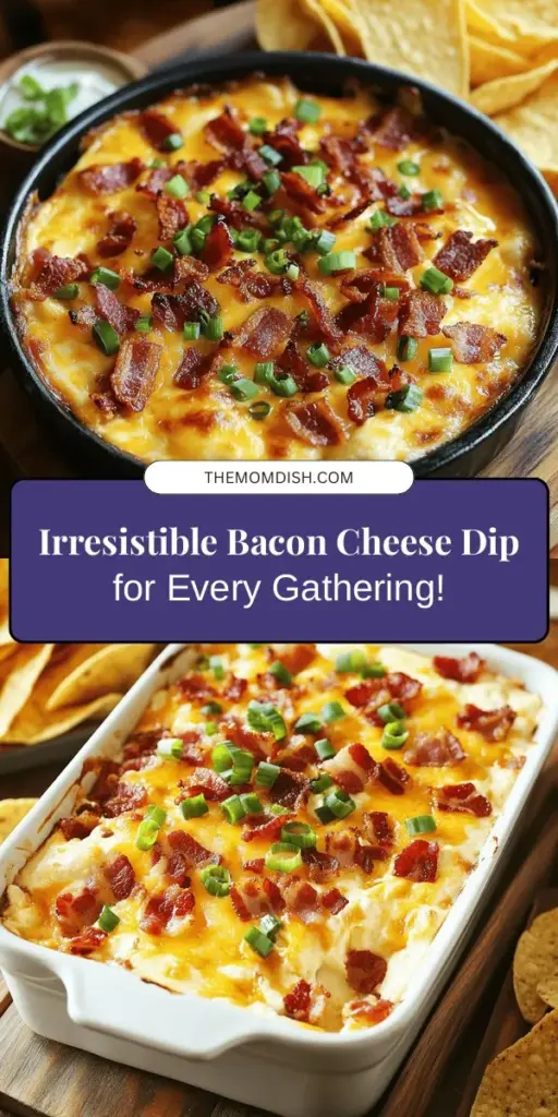 Discover the ultimate crowd-pleaser with our Sizzling Hot Bacon Cheese Dip! Perfect for gatherings, game nights, or cozy evenings, this creamy and cheesy delight combines rich flavors and textures that everyone will love. Indulge in a warm, bubbling dip that pairs perfectly with tortilla chips or fresh veggies. Elevate your appetizer game—try it today and make lasting memories with family and friends! #BaconCheeseDip #Appetizers #PartyFood #ComfortFood #FoodieFun