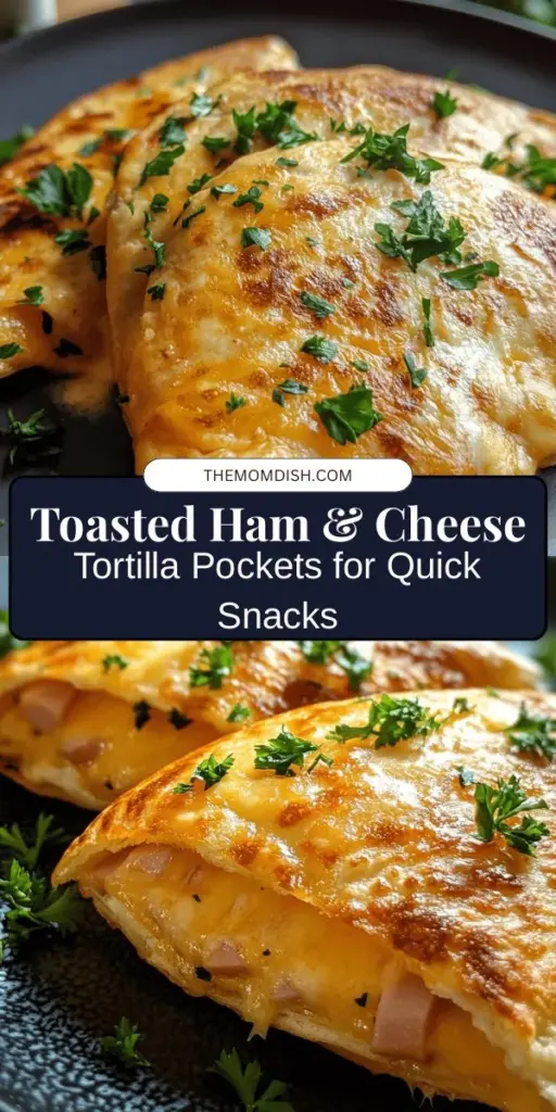 Satisfy your cravings with these Toasted Ham & Cheese Tortilla Pockets! Perfect for a quick meal or snack, these customizable pockets are filled with savory ham, gooey cheese, and a hint of tangy Dijon mustard. Easy to prepare and packed with flavor, they make a great addition to lunch boxes, picnics, or casual gatherings. Get creative with your fillings and serve with your favorite dips! #ToastedTortillaPockets #HamAndCheese #QuickMeals #EasyRecipes #SnackTime #ComfortFood