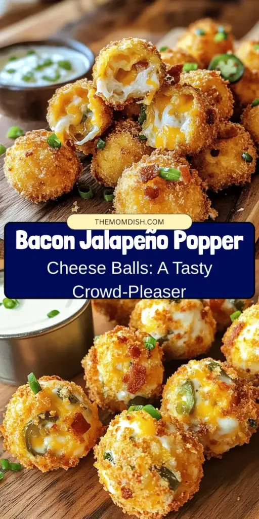 Indulge in the mouthwatering flavors of Bacon Jalapeño Popper Cheese Balls! These bite-sized delights combine crispy bacon, spicy jalapeños, and creamy cheeses for an unforgettable appetizer. Perfect for game day, parties, or any gathering, their crunchy exterior and gooey interior will have everyone coming back for more. Try this easy recipe to impress your guests and elevate your snack game! #CheeseBalls #JalapeñoPoppers #Appetizer #BaconLovers #PartyFood