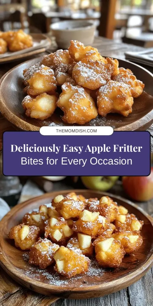 Discover the joy of making Apple Fritter Bites with our ultimate guide! These bite-sized treats pack all the flavor of traditional apple fritters into a crispy, easy-to-eat form. Learn about the history, essential ingredients, and tips for perfecting your bites. Perfect for snacks, gatherings, or cozy nights in, these customizable morsels are sure to delight everyone. Dive in and enjoy this delicious twist! #AppleFritterBites #Baking #Dessert #FallTreats #SnackIdeas #Homemade