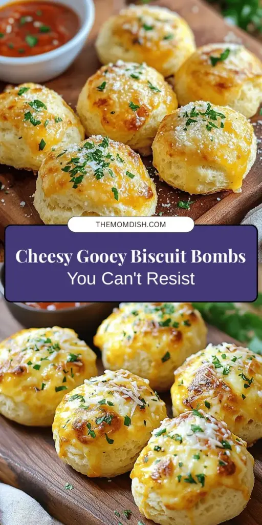 Indulge in the ultimate comfort food with Gooey Mozzarella Biscuit Bombs! These delightful treats combine fluffy biscuit dough with warm, melty mozzarella cheese, served with a rich marinara dip. Perfect for game nights, family gatherings, or cozy movie evenings, they're easy to make and sure to impress all ages. Elevate your snacking with these irresistible bites! 🍽️🧀 #GooeyMozzarella #BiscuitBombs #CheeseLovers #ComfortFood #SnackIdeas