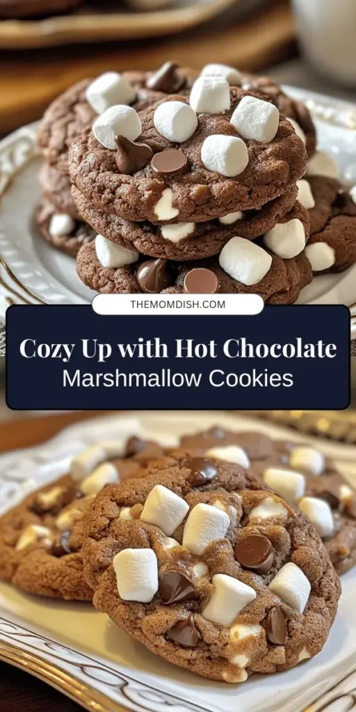 Warm up your winter with these decadent Hot Chocolate Marshmallow Cookies! This delightful recipe combines the rich flavors of hot cocoa with the gooey goodness of melted marshmallows, making every bite a cozy experience. Perfect for holiday gatherings or a sweet treat anytime, these cookies are easy to bake and unforgettable to share. Create heartwarming memories with family and friends as you indulge in this seasonal delight! #HotChocolateCookies #BakingJoy #WinterTreats #CookieRecipes #HomemadeGoodness