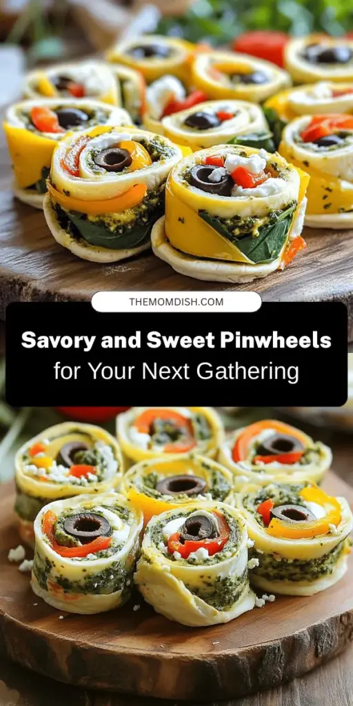 Discover the perfect appetizer with these Deliciously Sweet & Savory Pinwheels that are sure to impress at your next gathering! Easy to make and visually stunning, these flavorful bites can be customized to suit any palate, including vegan and gluten-free options. Made with cream cheese, pesto, fresh veggies, and more, they're a delightful mix of textures and flavors. Perfect for parties or picnics! #Pinwheels #Appetizers #SnackIdeas #PartyFood #Foodie