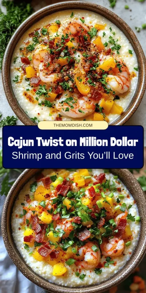 Discover the flavor-packed Million Dollar Shrimp and Grits with a Cajun twist! This Southern classic elevates traditional shrimp and grits by adding bold Cajun spices and fresh ingredients, creating a dish that's both comforting and exciting. Perfect for impressing guests or enjoying a cozy night in. Dive into its rich history and learn how to create this culinary masterpiece at home! #ShrimpAndGrits #CajunCuisine #SouthernCooking #Foodie #ComfortFood #DeliciousRecipes #InstaFood