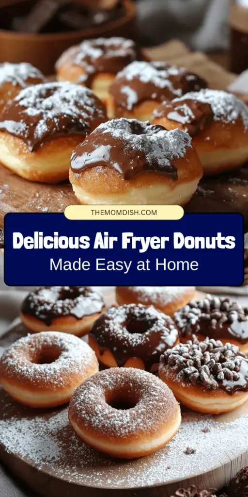 Indulge in the joy of homemade donuts with this Easy Air Fryer Donuts recipe! Transform your kitchen into a delightful bakery and whip up fluffy, guilt-free donuts without the excess oil. Perfect for any skill level, these treats are easy to make and even easier to customize with your favorite glazes and toppings. Enjoy a tasty, healthier alternative to traditional fried donuts today! #AirFryerDonuts #EasyRecipes #HomemadeDonuts #SweetTreats #GuiltFreeDessert #BakingJoy