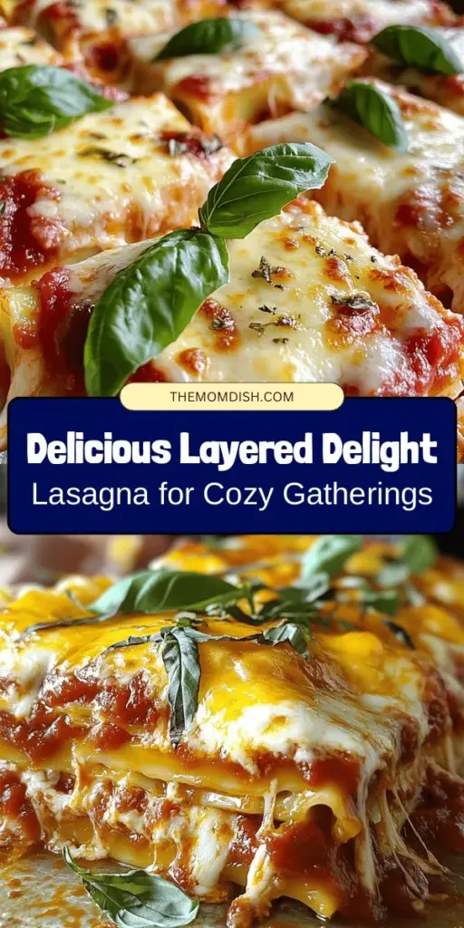 Dive into the comforting world of Layered Delight Lasagna with this delicious recipe. Perfect for family gatherings or casual dinners, this lasagna features savory meat sauce, creamy ricotta, and gooey mozzarella, all layered beautifully. Whether you stick with tradition or switch it up for dietary preferences, this dish promises warmth and satisfaction. Make it today and create cherished memories around the dinner table! #Lasagna #ComfortFood #ItalianRecipes #HomeCooking #Foodie