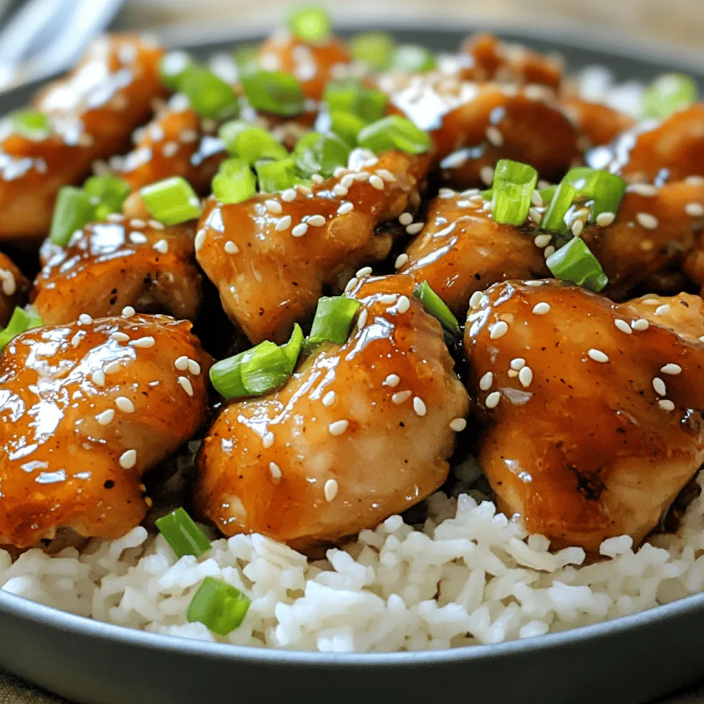 The sticky honey chicken recipe needs just a few simple ingredients. First, you will need 500 grams of chicken thighs. I prefer boneless and skinless thighs because they stay juicy and tender.