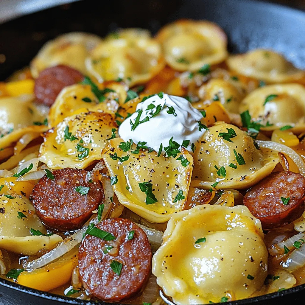 To make a tasty pierogi sausage skillet, you need a few key items. First, get frozen pierogi. Choose cheese or potato filling based on your taste. Next, you need kielbasa sausage. It adds great flavor and is a classic choice.