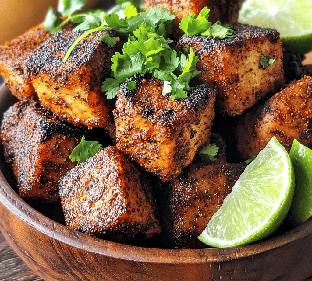 If you're looking to elevate your weeknight dinners or impress guests at your next gathering, Sizzlin' Blackened Pork Bites are the perfect choice. This dish is a masterclass in flavor, combining the rich smokiness of paprika, the fiery kick of cayenne, and the subtle sweetness of brown sugar. Each bite is a burst of flavor, transporting your taste buds to a realm of culinary delight. Whether served as an appetizer, a main dish, or a snack, these blackened pork bites are not only delectable but also incredibly easy to prepare.