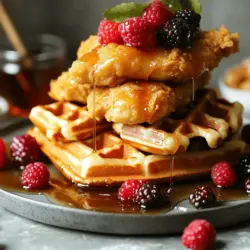 Tasty Chicken and Waffles Recipe Simple and Easy Dish