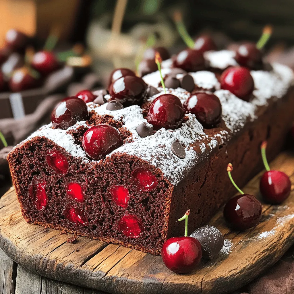 To make a great chocolate cherry loaf, you need a few key ingredients. Each one plays a big role in the taste and texture of the loaf.