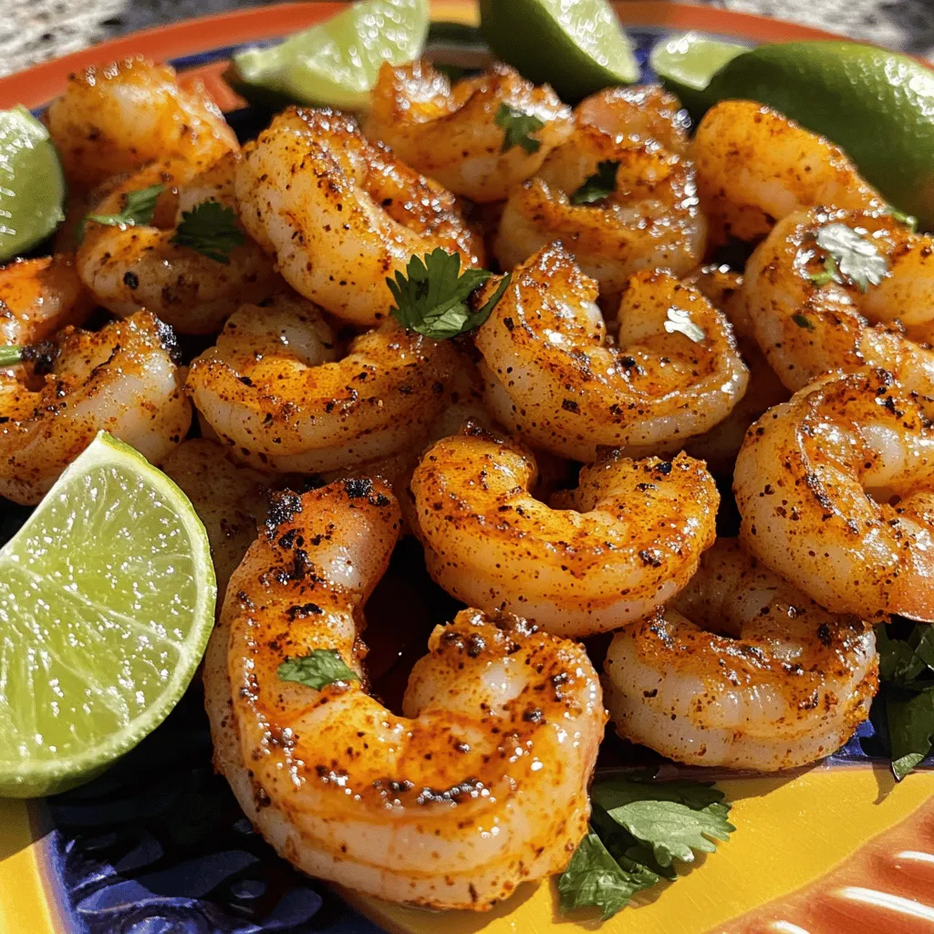 The blackened shrimp recipe shines with a few key ingredients. First, start with fresh shrimp. I love using large shrimp for this dish. They cook quickly and soak in all the flavors. You want them peeled and deveined for the best taste.