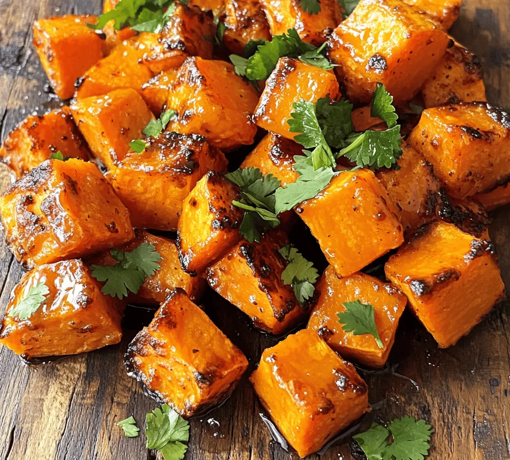 Maple Chipotle Roasted Sweet Potatoes are a delicious and vibrant dish that beautifully marries the natural sweetness of sweet potatoes with the smoky heat of chipotle peppers. This combination creates a stunning contrast of flavors and textures that is both comforting and exciting for the palate. The sweet potatoes become tender and caramelized in the oven, while the maple syrup enhances their sweetness and the chipotle provides a gentle kick, making this dish a favorite for both casual family dinners and festive gatherings.