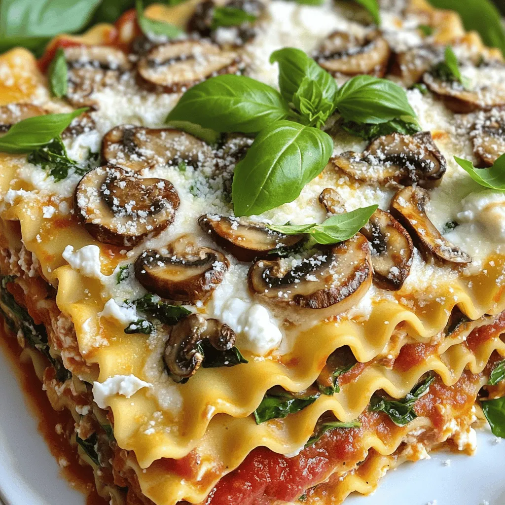 To make a great mushroom lasagna, you need fresh and tasty ingredients. The star of this dish is the mushrooms. You can use cremini, shiitake, or portobello. These mushrooms add deep flavors. Each type brings a unique taste and texture.