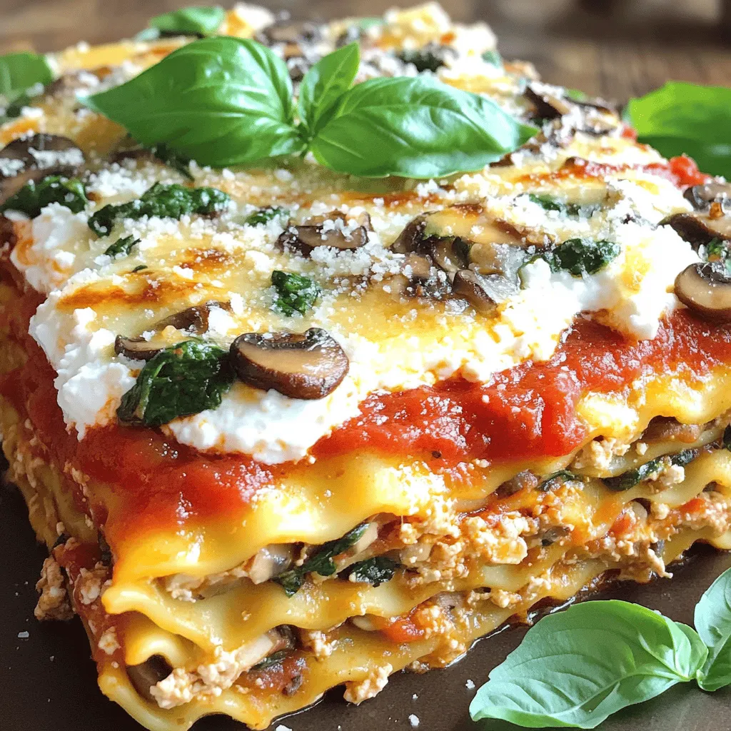 To make a great mushroom lasagna, you need fresh and tasty ingredients. The star of this dish is the mushrooms. You can use cremini, shiitake, or portobello. These mushrooms add deep flavors. Each type brings a unique taste and texture.