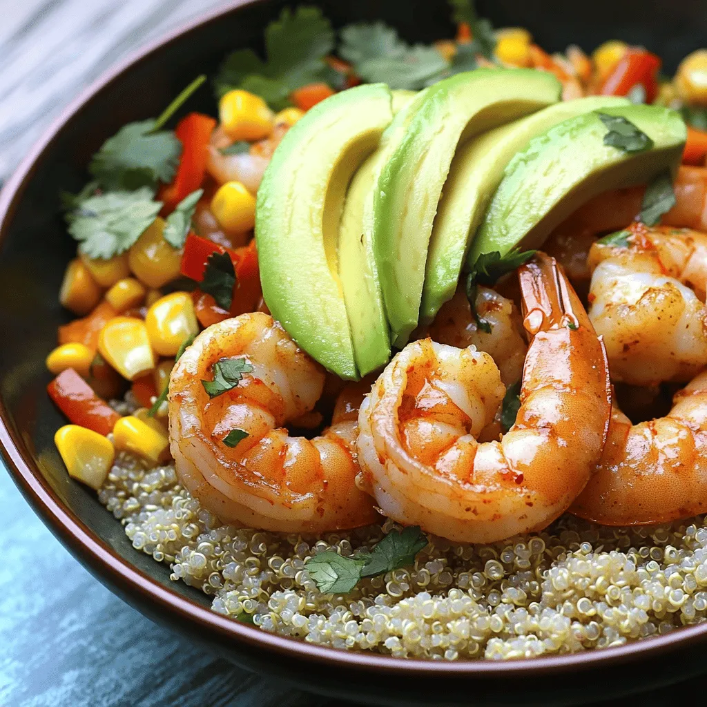 To make a great chipotle lime shrimp bowl, you need fresh shrimp. I recommend using large shrimp, about 1 pound. They cook quickly and stay juicy. You also need chipotle in adobo sauce. This adds a smoky, spicy flavor. Olive oil helps to keep the shrimp moist while cooking.