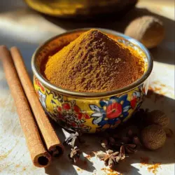 Garam masala is a warm spice blend often used in Indian cooking. This mix usually includes cumin seeds, coriander seeds, black peppercorns, cloves, cardamom pods, and cinnamon. Each spice adds its unique taste and aroma.