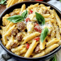 In the comforting world of culinary delights, few dishes can rival the warmth and satisfaction of a creamy pasta. Among these beloved recipes, Cheesy Sausage Pasta stands out as an all-time favorite for busy weeknights and cozy gatherings alike. Imagine a plate filled with tender pasta enveloped in a rich, creamy sauce, complemented by the savory goodness of sausage. This dish is not only a feast for the taste buds but also a delightful embrace for the soul, making it a go-to meal that tickles the senses and brings people together around the dining table.