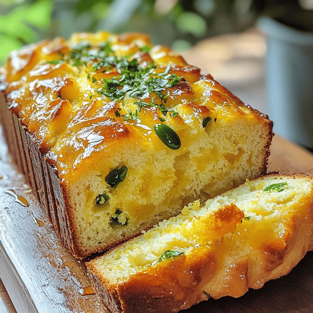 To make jalapeno honey bread, you need a few key ingredients. The <strong>jalapeno honey bread ingredients</strong> are simple yet flavorful. Here’s what you will need:” /></p> <h2>What Are Some Unique Variations of Jalapeno Honey Bread?</h2> <p>You can make jalapeno honey bread even more exciting by adding unique flavors. Let’s explore some fun ideas.</p> <h3>Can You Add Other Spices or Herbs?</h3> <p>Absolutely! You can mix in spices like cumin or paprika. These spices add warmth and depth. Fresh herbs like cilantro or thyme can also enhance the taste. Just be sure to balance the flavors so they don’t overpower the jalapenos.</p> <h3>How About Incorporating Different Cheeses?</h3> <p>Different cheeses can change this bread’s flavor. Try pepper jack for a spicy kick. Feta adds a nice tang. You can even use a blend of cheeses to create a richer taste. Just remember to adjust the amount so it blends well with the jalapenos.</p> <h3>What Other Sweet Ingredients Work Well?</h3> <p>Besides honey, you can add brown sugar or maple syrup. These sweeteners bring a different flavor profile. You might also consider adding fruits like diced peaches or apples. They pair nicely with the heat from the jalapenos.</p> <p>For the full recipe, check out the details and start baking your own unique jalapeno honey bread!</p> <h2>What Are the Best Ways to Serve Jalapeno Honey Bread?</h2> <p>Jalapeno honey bread is a treat that shines when served right. It pairs well with dips, spreads, and cheese. Let’s dive into how to enjoy this tasty bread.</p> <h3>What Dips Pair Well with This Bread?</h3> <p>You can serve jalapeno honey bread with many dips. A creamy avocado dip adds a smooth touch. Salsa verde brings a fresh zest. Hummus can also work, especially if you want a healthy choice. Try a spicy cheese dip for an extra kick. The bread’s sweet heat complements these flavors perfectly.</p> <h3>How to Serve it for Breakfast or Brunch?</h3> <p>For breakfast or brunch, slice the bread warm. Spread some butter on top or drizzle honey for extra sweetness. You can also use cream cheese with herbs. Add fresh fruit on the side for a bright contrast. It makes a lovely, filling start to your day.</p> <h3>What Are Some Excellent Cheese Pairings?</h3> <p>Cheese pairs wonderfully with jalapeno honey bread. Soft cheeses like goat cheese or cream cheese work well. They balance the heat of the jalapenos. Sharp cheddar adds a nice bite, bringing out the bread’s flavors. You can also try pepper jack for a spicy twist. These cheese options make each bite a delight.</p> <p>Serving jalapeno honey bread is simple yet rewarding. Enjoy it warm with your favorite dips, spreads, or cheese. For the full recipe, check out the details above.</p> <p><img decoding=