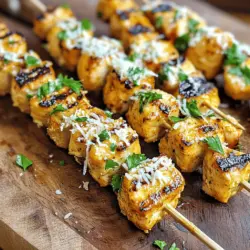 Garlic Parmesan Chicken Skewers Recipe Article