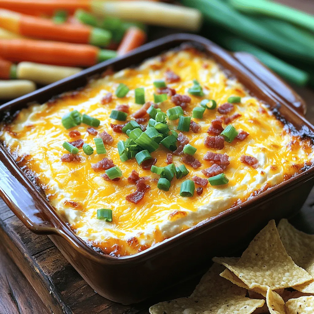 The main ingredients for beef bacon cream cheese dip are simple yet delicious. You need 8 oz of softened cream cheese. This gives the dip its rich and creamy base. Next, add 1 cup of cooked beef bacon, chopped into bits. This adds a savory, smoky flavor that makes the dip special.