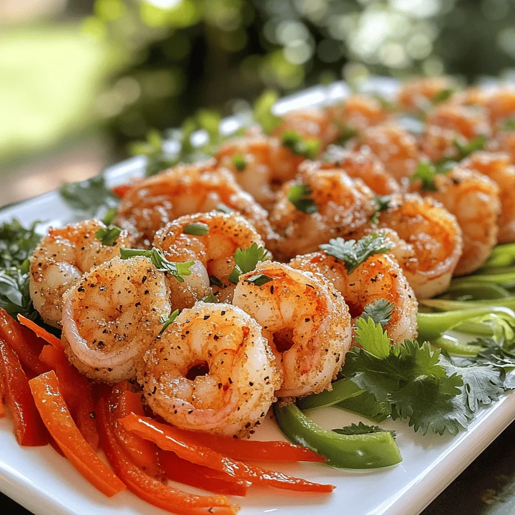 Salt and pepper shrimp is a simple dish that shines with fresh ingredients. The main star is, of course, the shrimp. I prefer large, peeled, and deveined shrimp for this recipe. They cook quickly and absorb all the flavors well. You can use shrimp caught sustainably to support our oceans.