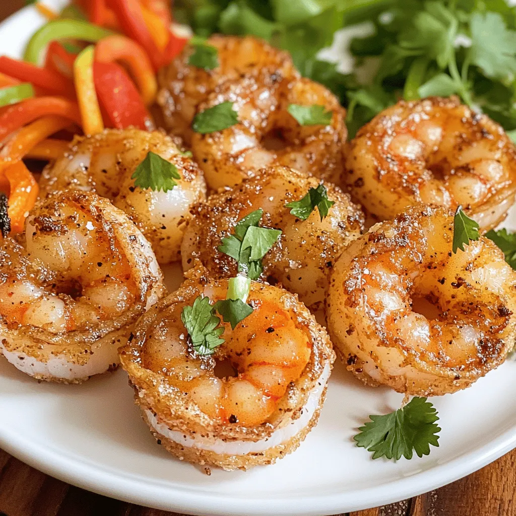 Salt and pepper shrimp is a simple dish that shines with fresh ingredients. The main star is, of course, the shrimp. I prefer large, peeled, and deveined shrimp for this recipe. They cook quickly and absorb all the flavors well. You can use shrimp caught sustainably to support our oceans.