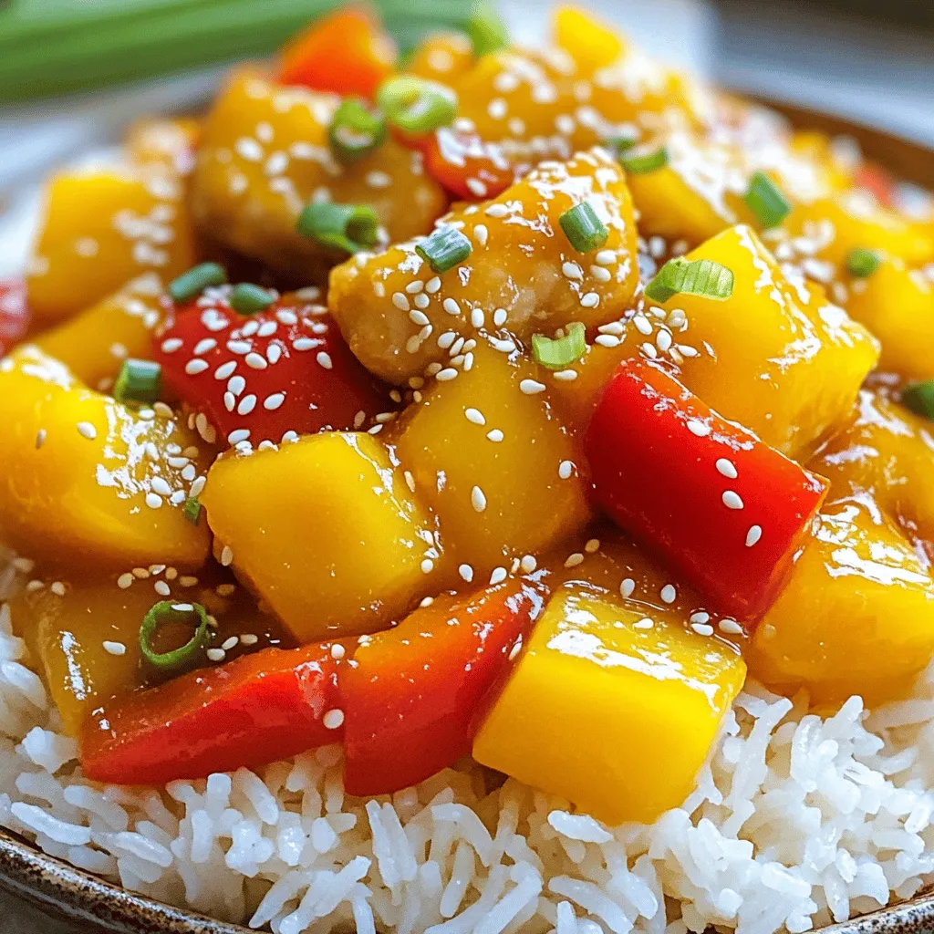 To make sweet and sour chicken, you need a few key ingredients. The main star is chicken. I prefer using boneless, skinless chicken thighs for their flavor and tenderness. You will also need bell peppers and pineapple chunks. Both add a nice crunch and sweetness.