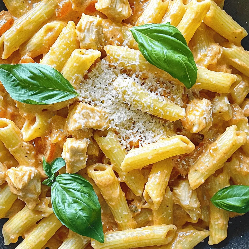 Creamy Chicken Tomato Pasta with Pesto is a dish that effortlessly combines rich, savory flavors with a refreshing twist. This delightful meal brings together tender chicken, al dente pasta, and a luscious sauce that elevates weeknight dinners and impresses guests alike. The creamy texture complements the tangy notes of crushed tomatoes while the basil pesto adds a fresh, herbaceous quality that ties all the elements together. Whether you're cooking for a busy family or hosting a gathering, this recipe is sure to please palates of all ages.