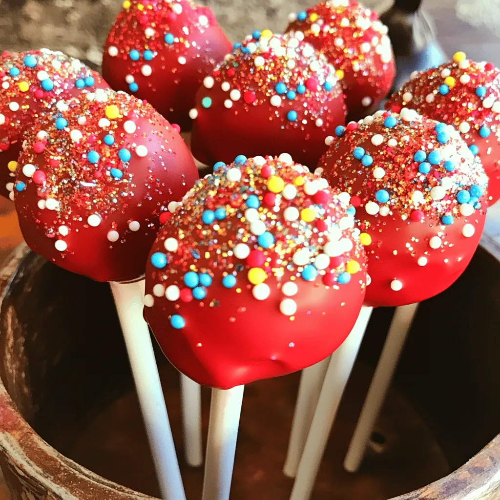 Red velvet cake pops are small, round treats made from red velvet cake. They have a rich, moist texture and a hint of cocoa. You coat them in white chocolate, which creates a lovely contrast. These tasty bites are a hit for many reasons.