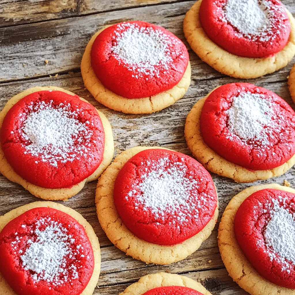 Red velvet gooey butter cookies are soft, sweet, and full of flavor. They blend the rich taste of red velvet cake with the creamy texture of butter cookies. This mix makes them truly unique.