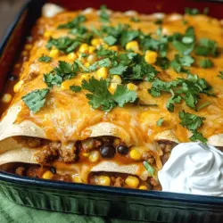 Beefy Bliss Enchiladas: A Hearty Comfort Food Delight