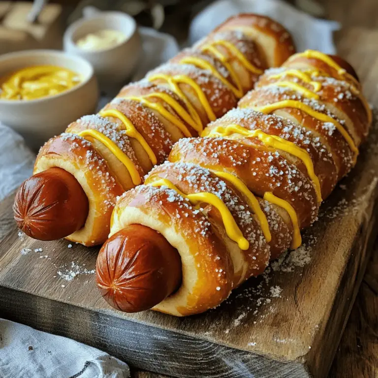 Pretzel dogs are a delightful culinary creation that perfectly marries the soft, chewy texture of a freshly baked pretzel with the savory goodness of a hot dog. Imagine biting into a warm, golden-brown dough that encases a juicy hot dog—it's a flavor experience that’s hard to resist. These treats are not just for street vendors or ballparks; they're simple enough to make at home, allowing you to enjoy the fresh taste of homemade pretzel dogs any time you desire.