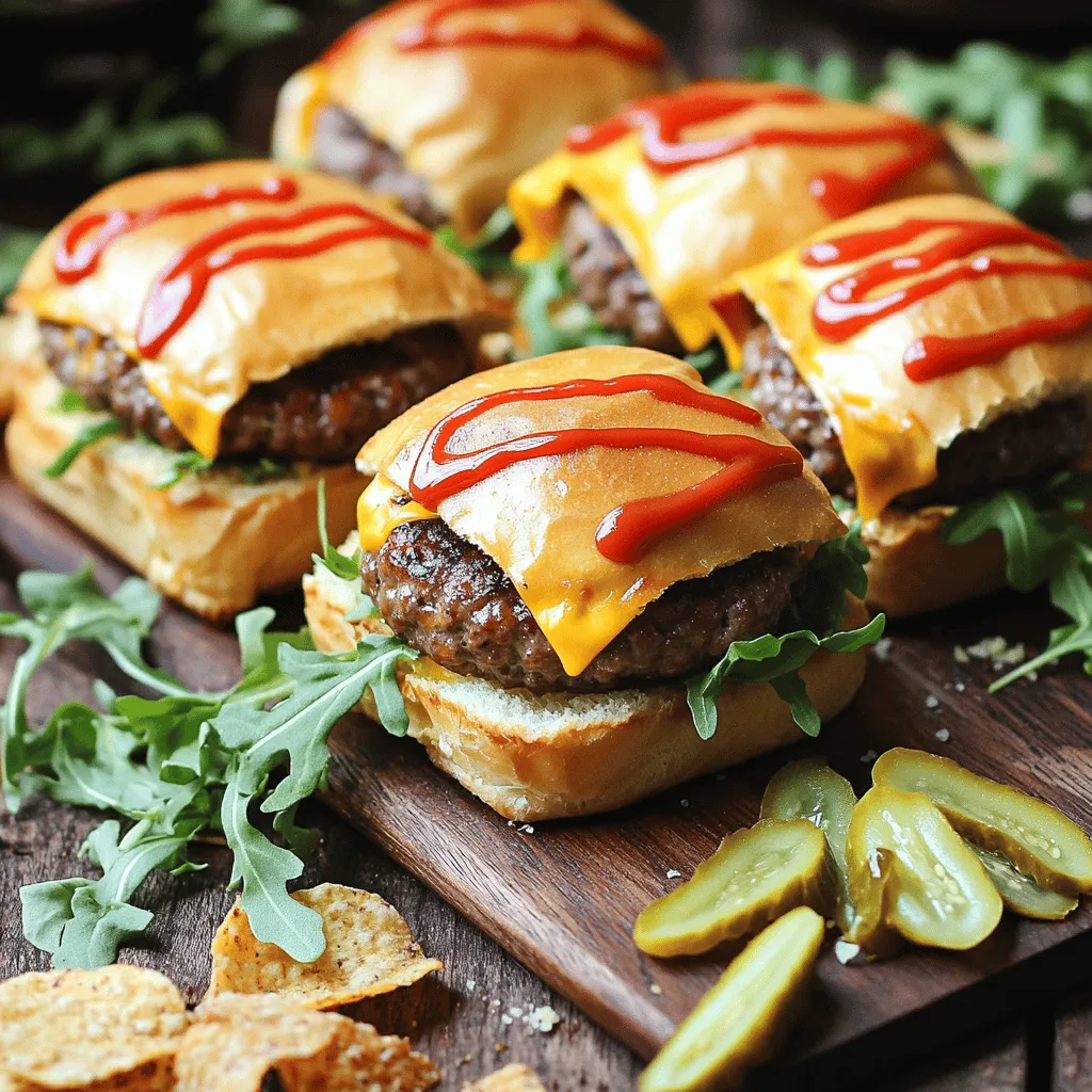 To make cheeseburger sliders, you need simple ingredients. The key is quality. Start with a pack of sweet Hawaiian rolls. These rolls give a slight sweetness that balances the savory beef. For the beef, use ground beef that is 80% lean. This ensures juicy sliders.