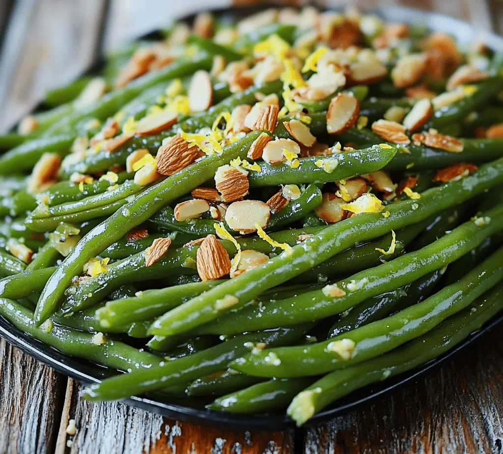 Vegetable side dishes play a pivotal role in creating balanced meals, often providing essential nutrients and vibrant flavors that complement the main course. Among the myriad of vegetable options available, green beans stand out not only for their vibrant color but also for their versatility and nutritional benefits. Whether steamed, sautéed, or roasted, these crisp legumes can enhance any meal. In this article, we delve into a delightful dish known as Green Beans Almondine Delight—a recipe that combines the fresh, crisp texture of green beans with the nutty richness of almonds and a zesty hint of lemon.