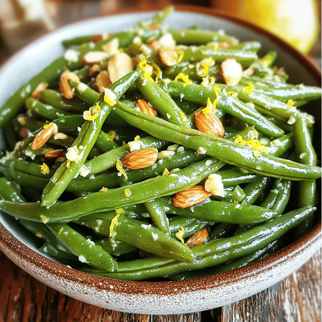 Vegetable side dishes play a pivotal role in creating balanced meals, often providing essential nutrients and vibrant flavors that complement the main course. Among the myriad of vegetable options available, green beans stand out not only for their vibrant color but also for their versatility and nutritional benefits. Whether steamed, sautéed, or roasted, these crisp legumes can enhance any meal. In this article, we delve into a delightful dish known as Green Beans Almondine Delight—a recipe that combines the fresh, crisp texture of green beans with the nutty richness of almonds and a zesty hint of lemon.