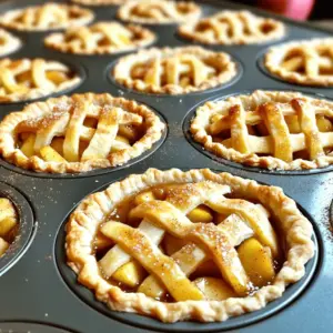 To make mini apple pies, start with fresh ingredients. For the filling, I choose two large Granny Smith apples. They add a great tart flavor that balances the sweetness. You also need one teaspoon of lemon juice. It helps keep the apples from browning.