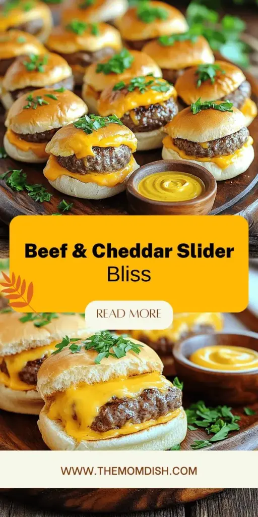 Get ready to treat your taste buds with these savory beef and cheddar sliders! This easy and delicious recipe is perfect for game day or a cozy family dinner. Packed with flavor from simple ingredients like ground beef, cheddar cheese, and garlic, these sliders are sure to satisfy. Discover step-by-step instructions, fun variations, and the best toppings to elevate your slider game. Click through to explore the full recipe and start cooking today!