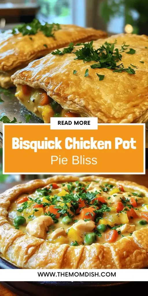 Savor the warmth of home with this easy Bisquick Chicken Pot Pie recipe! This comforting classic combines tender chicken, fresh veggies, and a chewy, fluffy topping made with Bisquick for a quick and delicious meal. Perfect for busy nights or cozy family dinners, this pot pie will transport you back to cherished moments around the table. Click through now to explore the full recipe and bring joy to your kitchen!