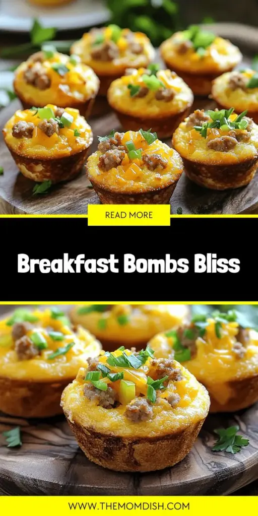 Start your mornings off right with these deliciously easy Breakfast Bombs! Packed with savory sausage, melted cheddar, and fresh veggies, these customizable pastry pockets are perfect for busy days or leisurely brunches. Whether you prefer classic flavors or want to try new fillings, Breakfast Bombs are a versatile treat that can be made ahead and frozen for quick meals. Click through to explore the full recipe and elevate your breakfast game today!