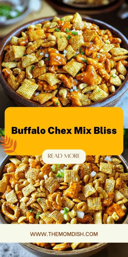 Craving a snack that stands out? Buffalo Chex Mix is flavorful, crunchy, and easy to make for any occasion. Combining Chex cereal, pretzels, mixed nuts, and a zesty buffalo wing sauce, this recipe brings the perfect spicy kick to your gatherings. Whether it’s game day or a cozy movie night, find step-by-step instructions to whip up this delightful treat. Click through to explore this tasty recipe and elevate your snacking experience!