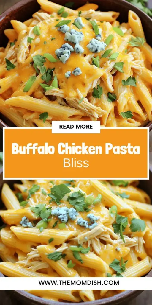 Indulge in the ultimate comfort food with Buffalo Chicken Pasta Delight! This mouthwatering recipe perfectly blends the spicy kick of Buffalo chicken with creamy pasta, making it an instant favorite for family dinners and game day gatherings. With easy-to-follow steps and simple ingredients, you can create a satisfying and hearty dish that everyone will love. Click through to explore the full recipe and bring this delicious experience to your kitchen!