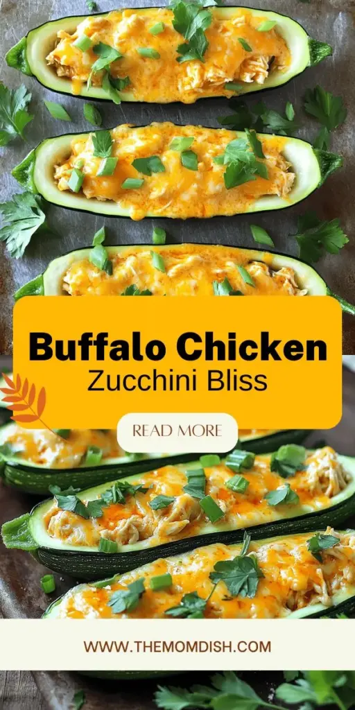 Discover a delicious and healthy twist on traditional buffalo chicken with this Buffalo Chicken Zucchini Boats recipe. These low-carb, gluten-free zucchini boats are filled with shredded chicken, creamy cheese, and zesty buffalo sauce, making for a satisfying meal that’s easy to customize. Perfect for any occasion, these zucchini boats deliver bold flavors and nutritional benefits. Click through to explore this flavorful recipe and impress your family and friends!