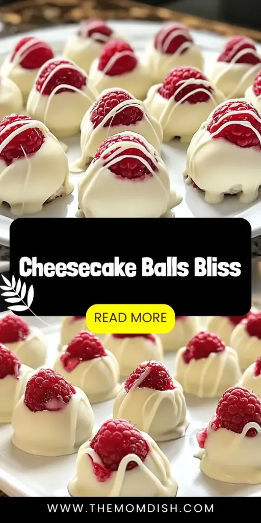 Indulge in the irresistible flavor of white chocolate raspberry cheesecake balls! This delightful dessert recipe combines creamy cheesecake with the sweetness of white chocolate and the tartness of fresh raspberries, all rolled into bite-sized treats. Perfect for parties, gifts, or a sweet snack, these cheesecake balls are easy to make and sure to impress. Discover the step-by-step guide to create this stunning dessert that everyone will love!